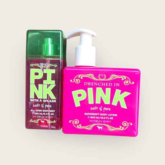 Victoria's Secret Other - PINK Victoria's Secret EMPTY Lotion And Mist Set Soft & Pure 2009/2010